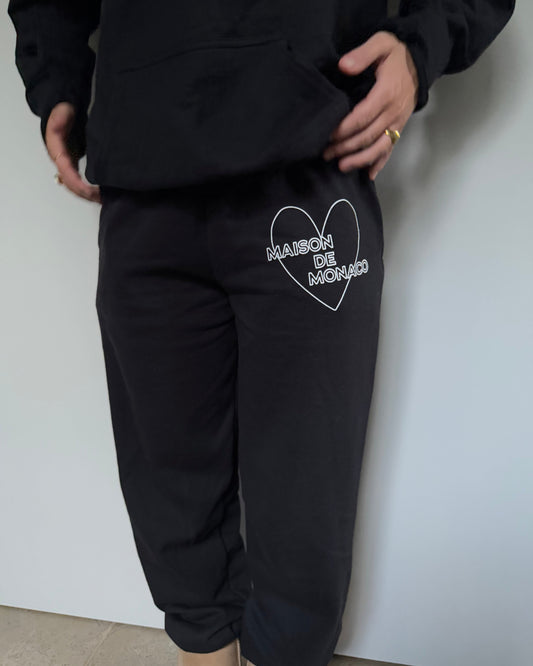 Le pantalon de survêtement noir Amore