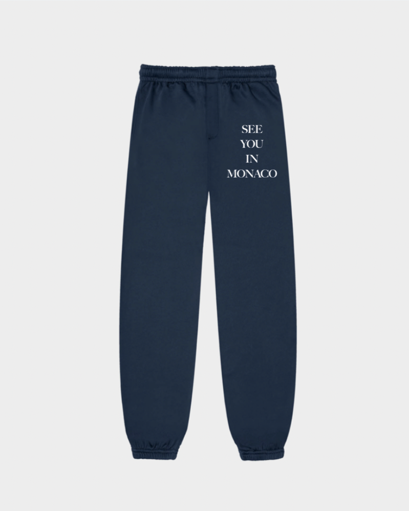 The "See you in Monaco" sweatpants