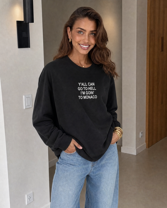 The "Go to hell" longsleeve t-shirt - Black